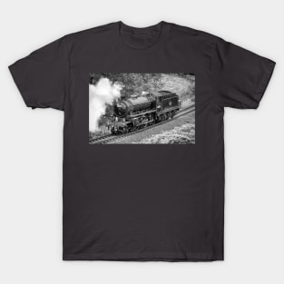 LNER K1 Class - Light Engine - Black and White T-Shirt